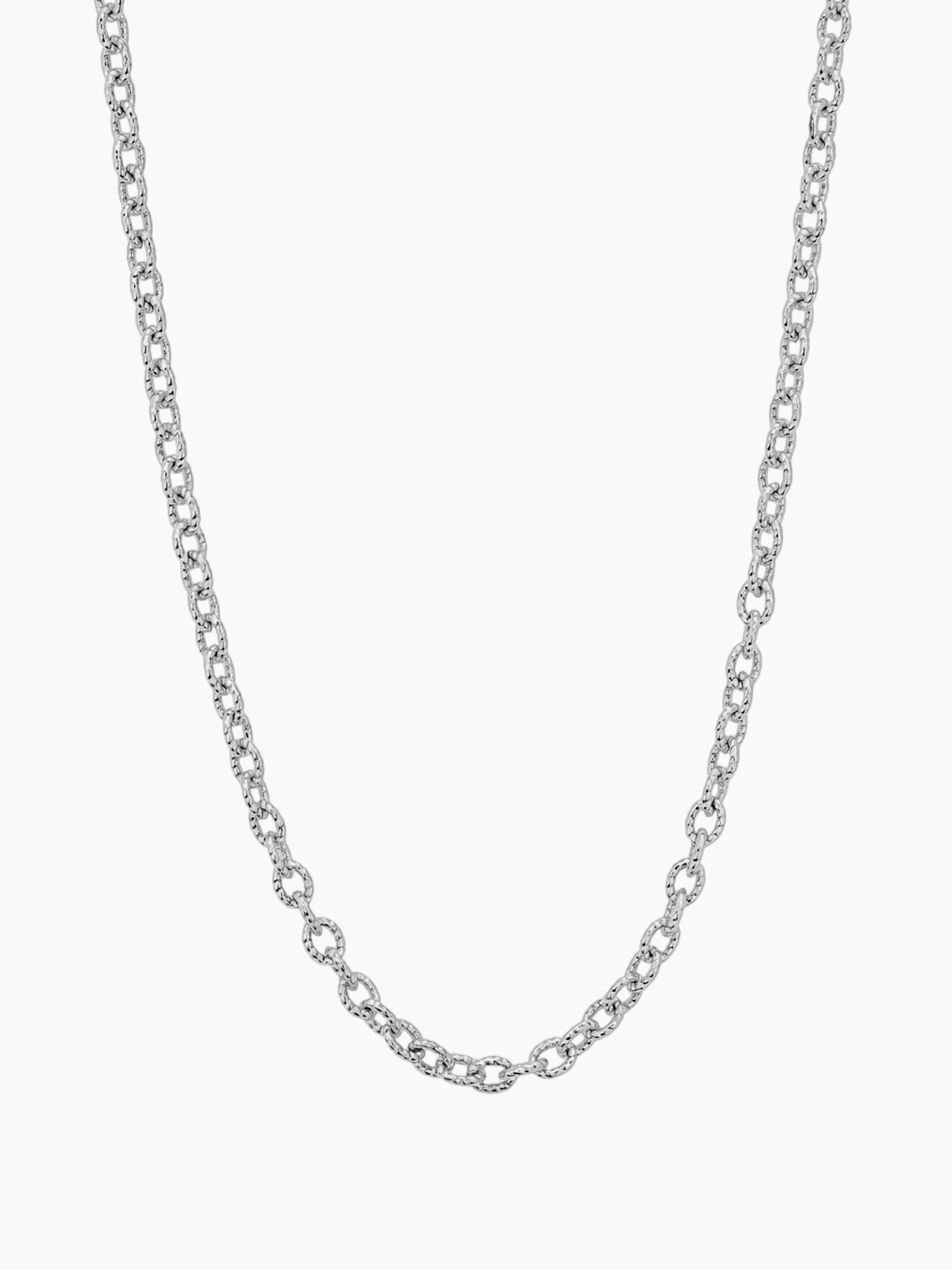 Ball Chain Necklace in Silver