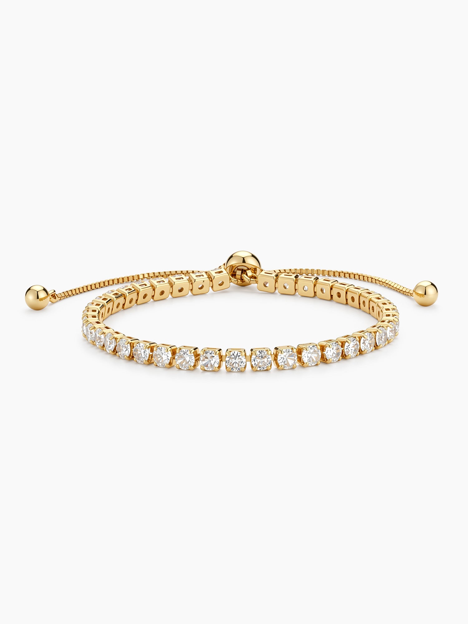 Bold Tennis Bracelet in Gold