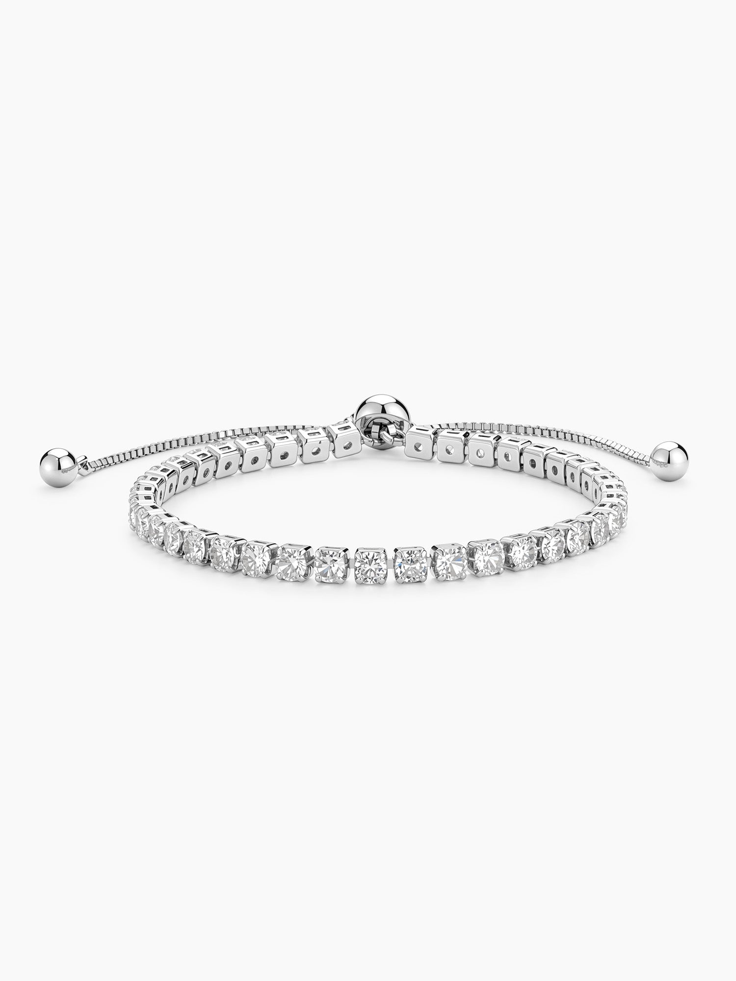 Bold Tennis Bracelet in Silver