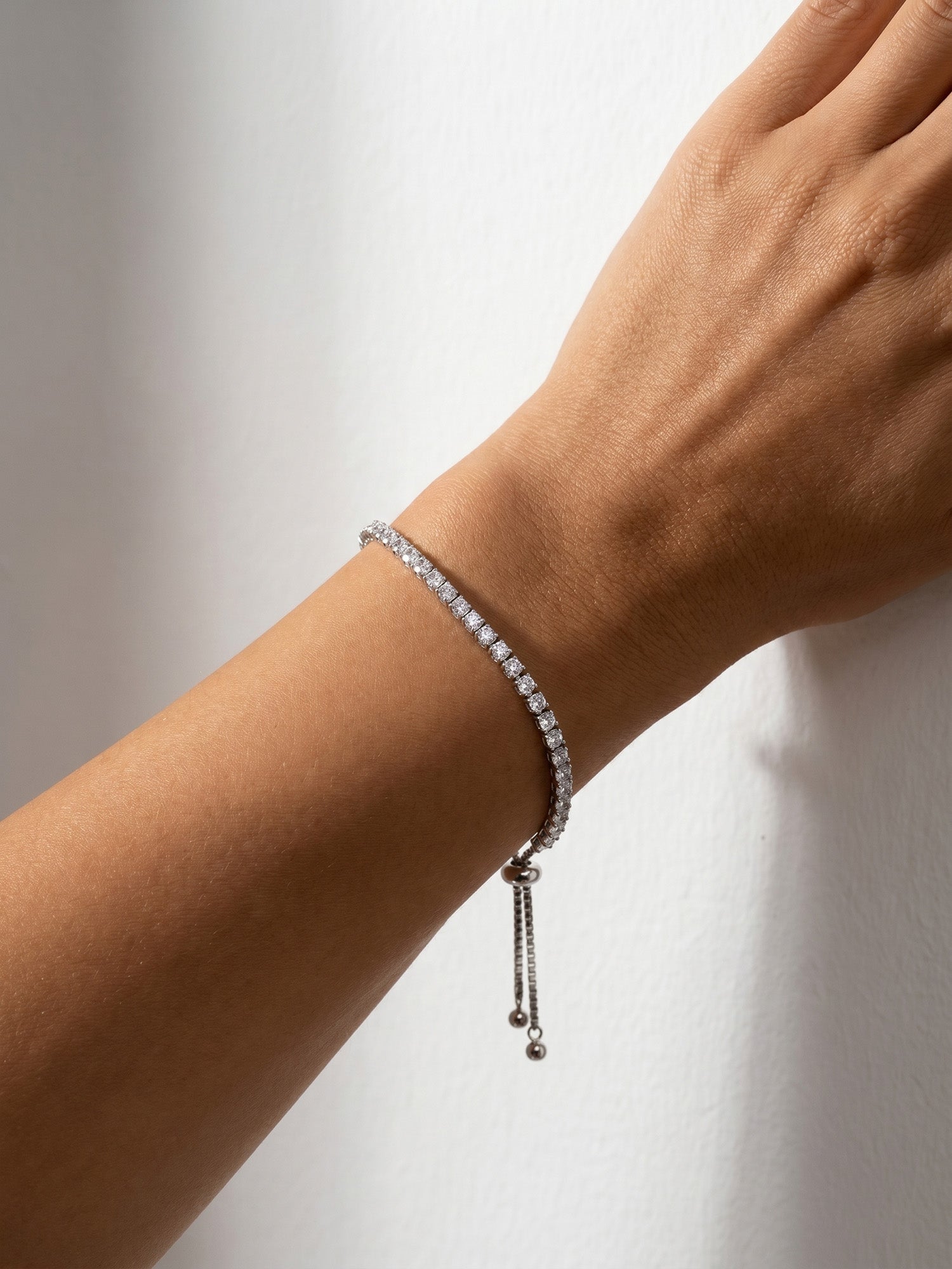 Bold Tennis Bracelet in Silver