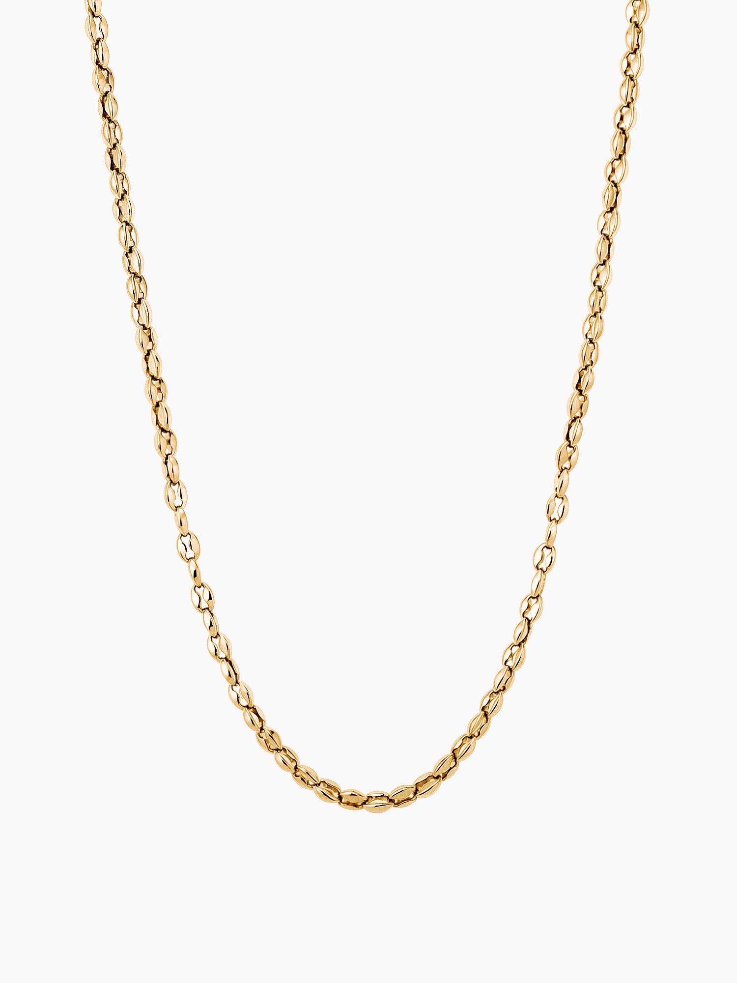 Bold V Chain Necklace in Gold