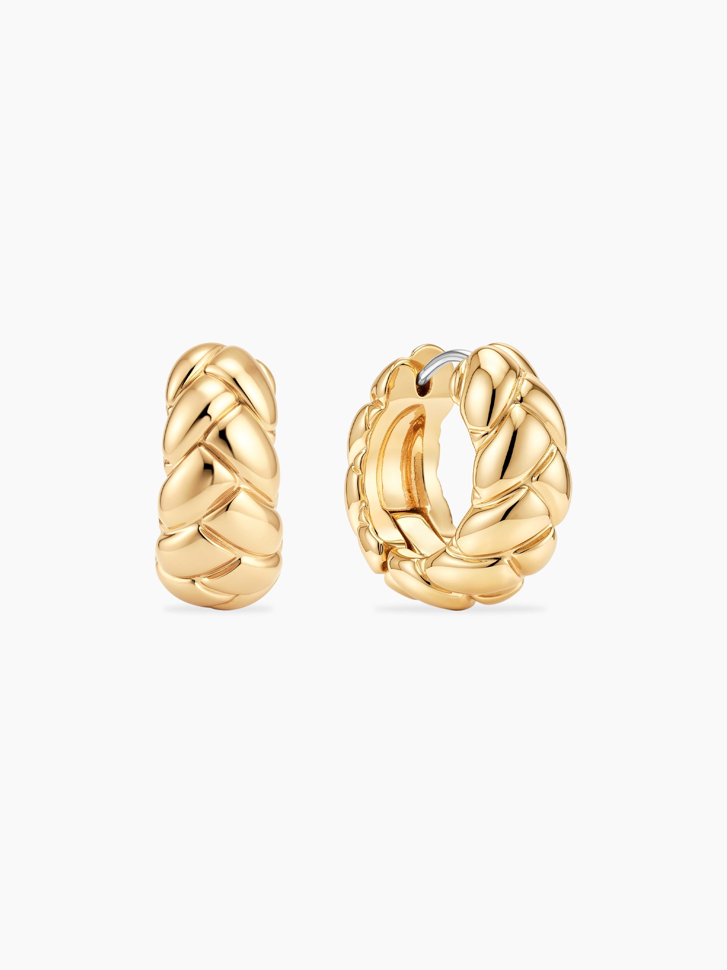 Braided Huggies in Gold