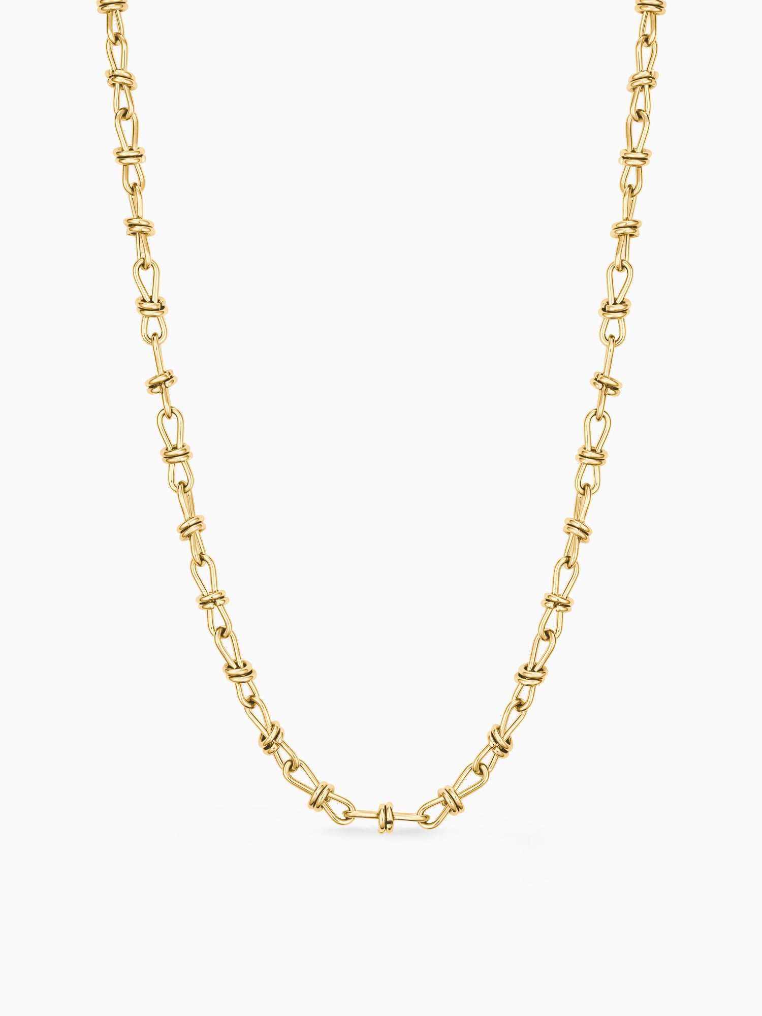 Chunky Link Chain Necklace in Gold