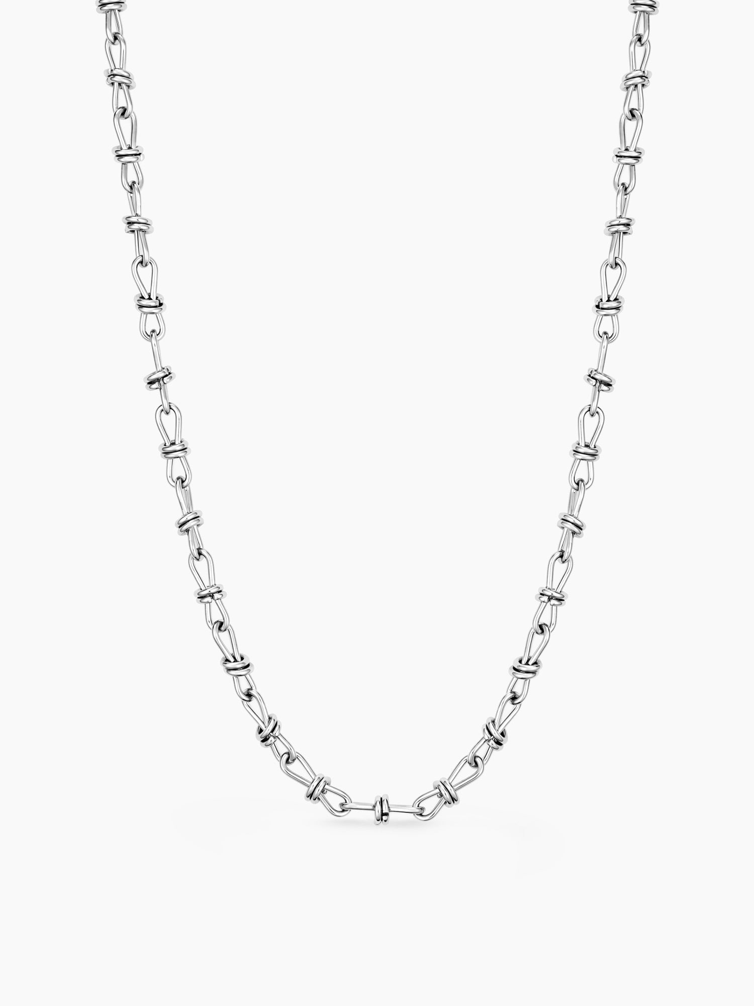 Chunky Link Chain Necklace in Silver