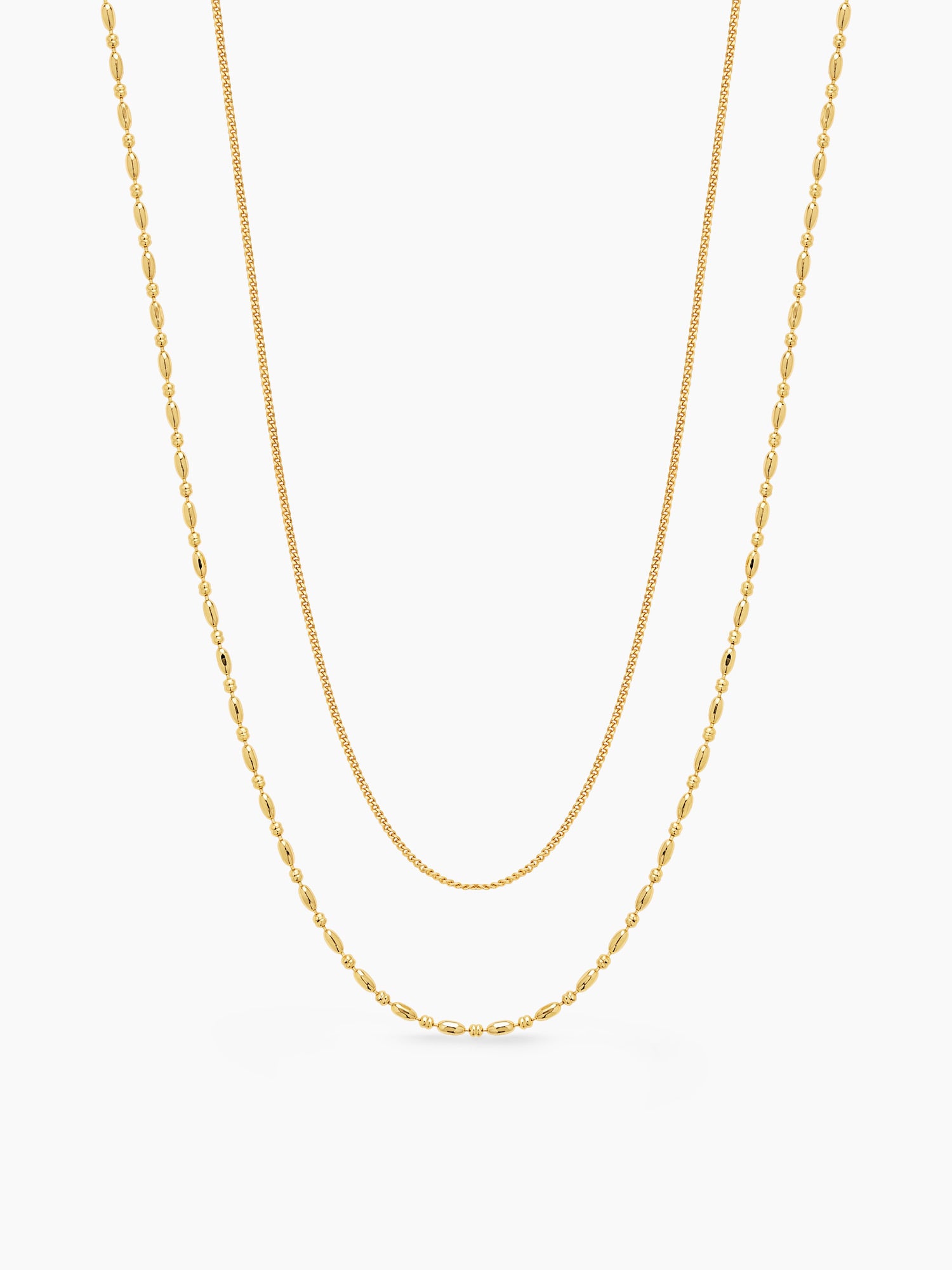 Dainty Layered Sparkle Necklace in Gold