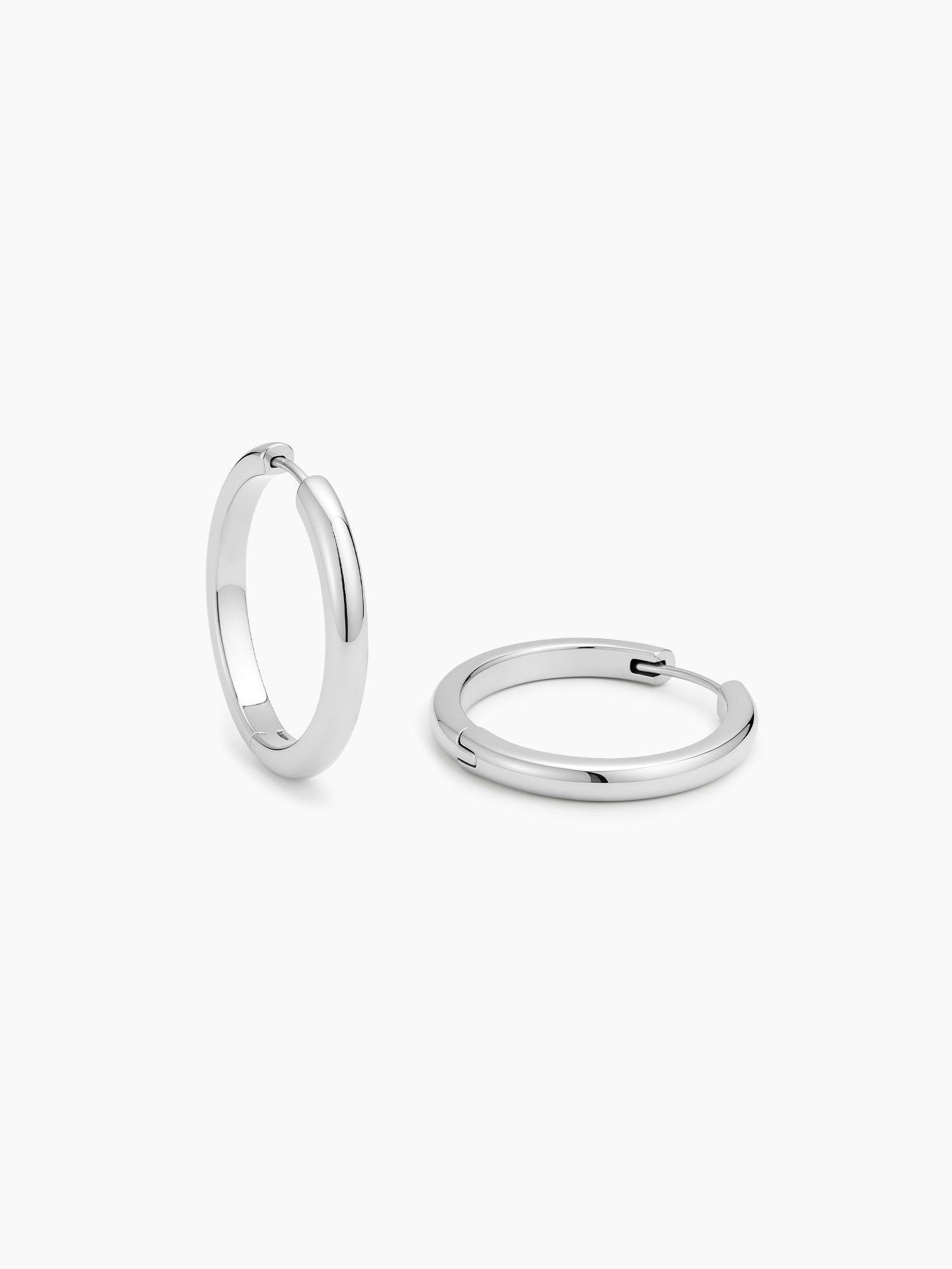 Essential Hoops in Silver