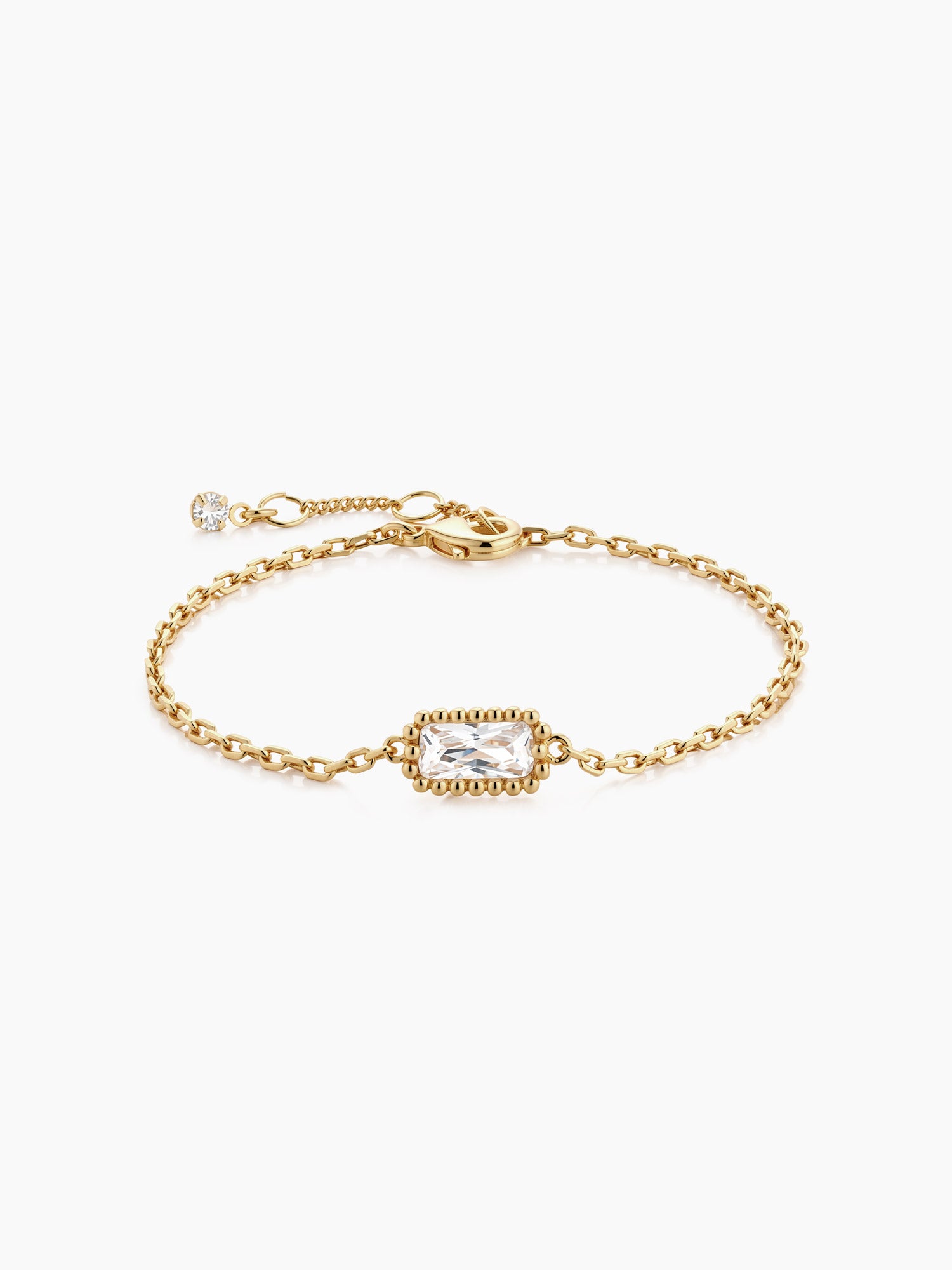 Pebble Crystal Bracelet in Gold