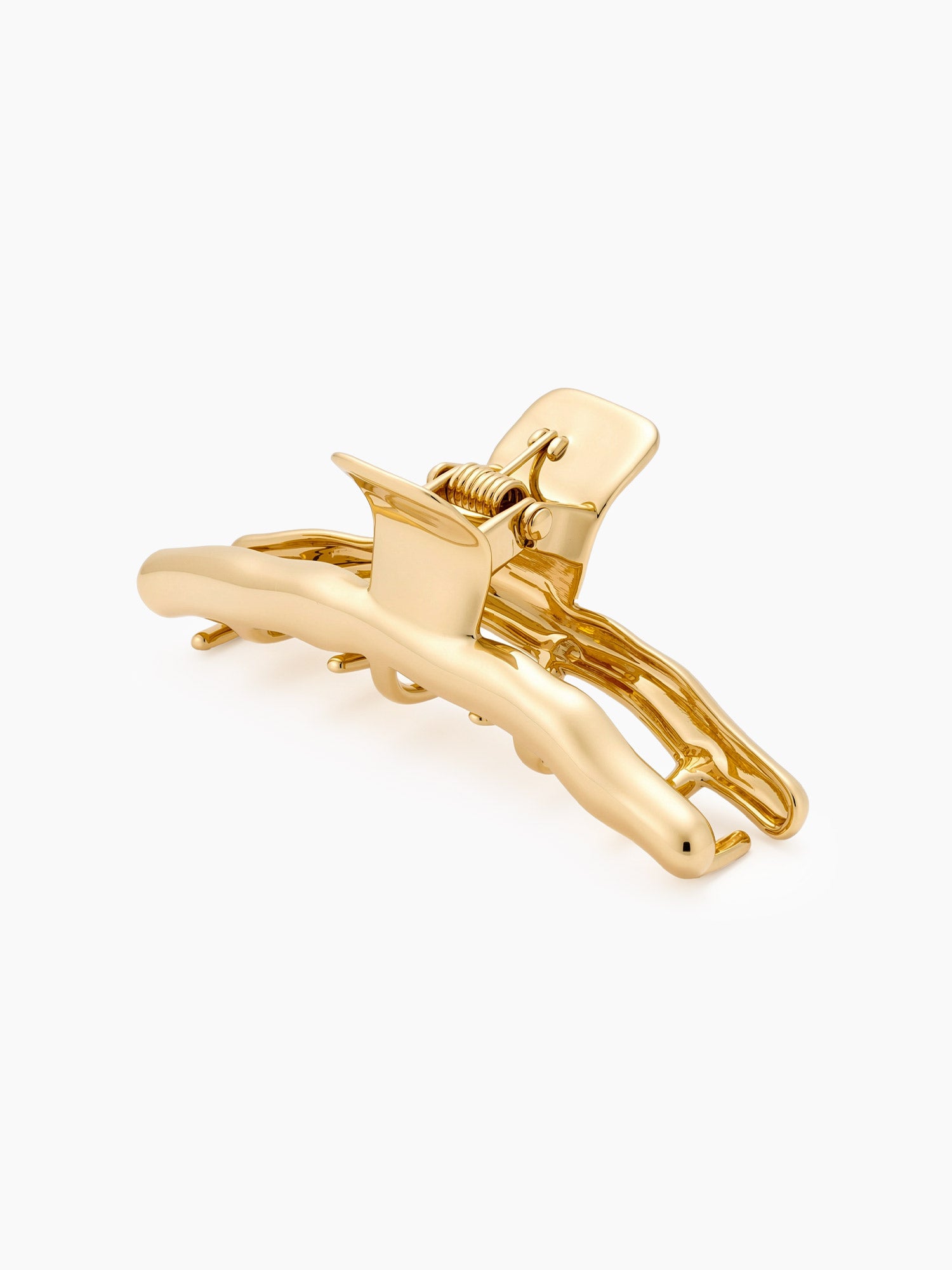 Sculptural Claw Hair Clip in Gold