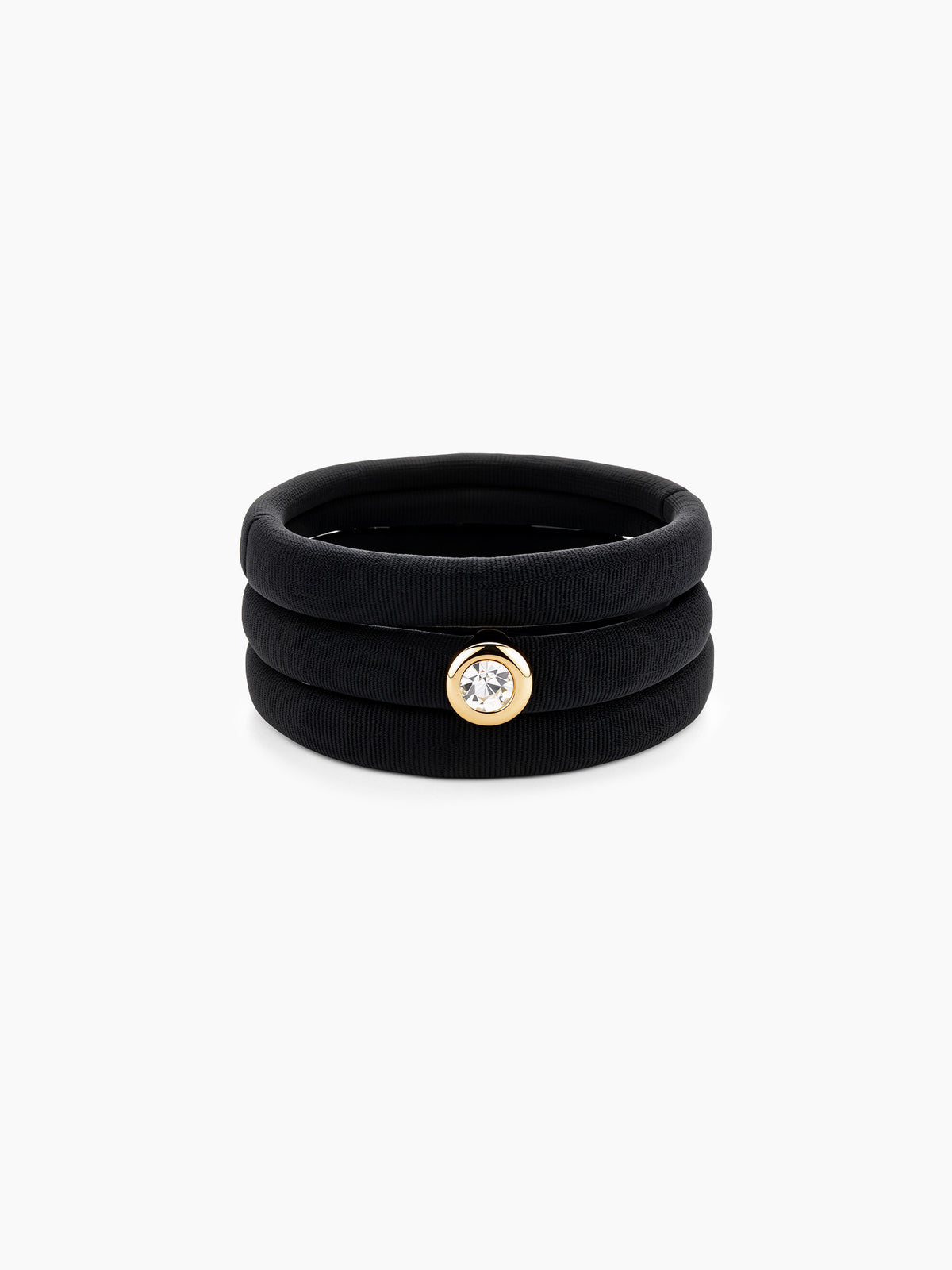Stackable Black Velvet Hair Ties Set
