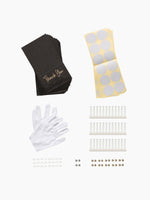 A flat-lay image showing the product aaccessories includes.