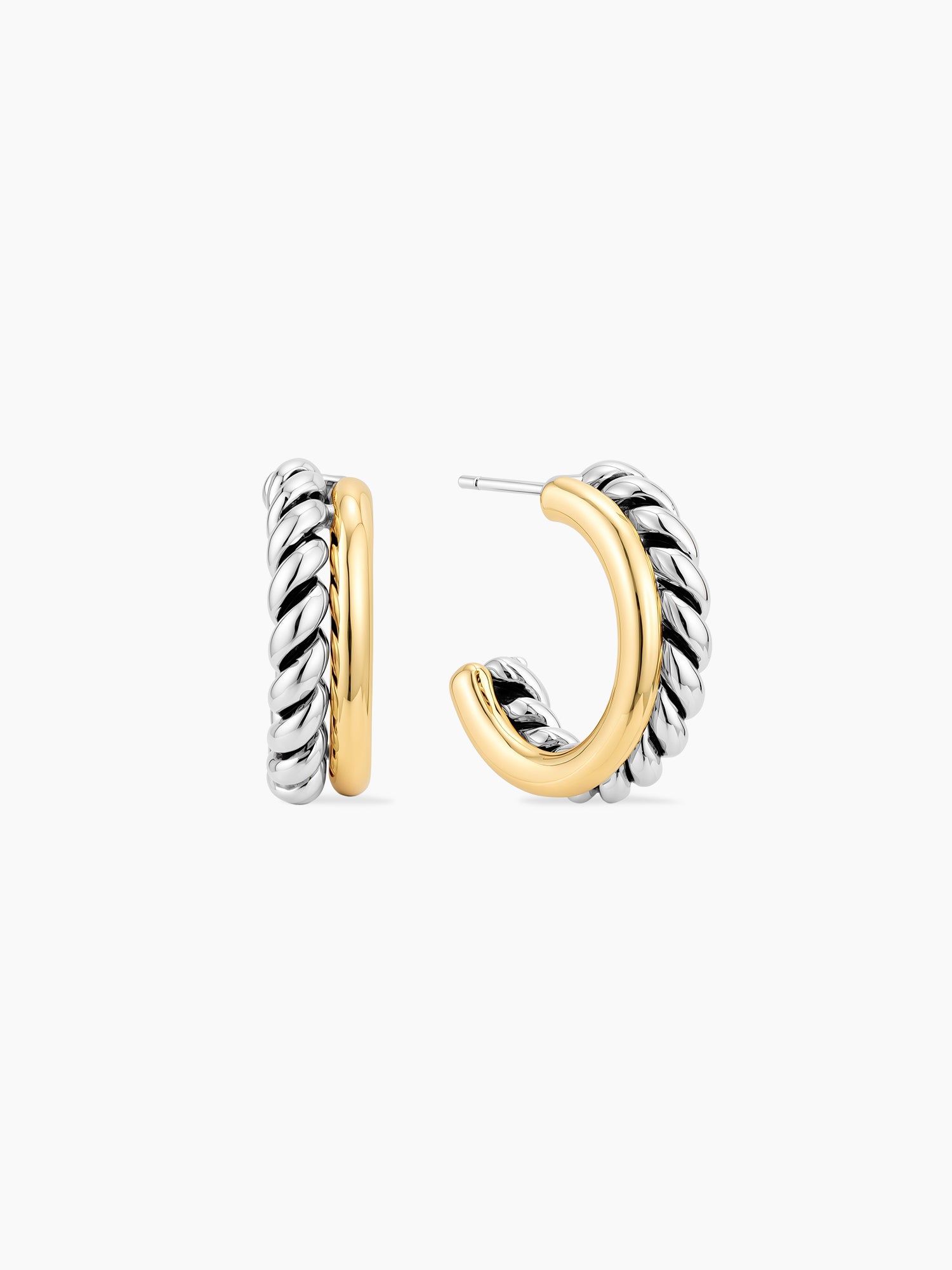 Twisted Two-Tone Huggies