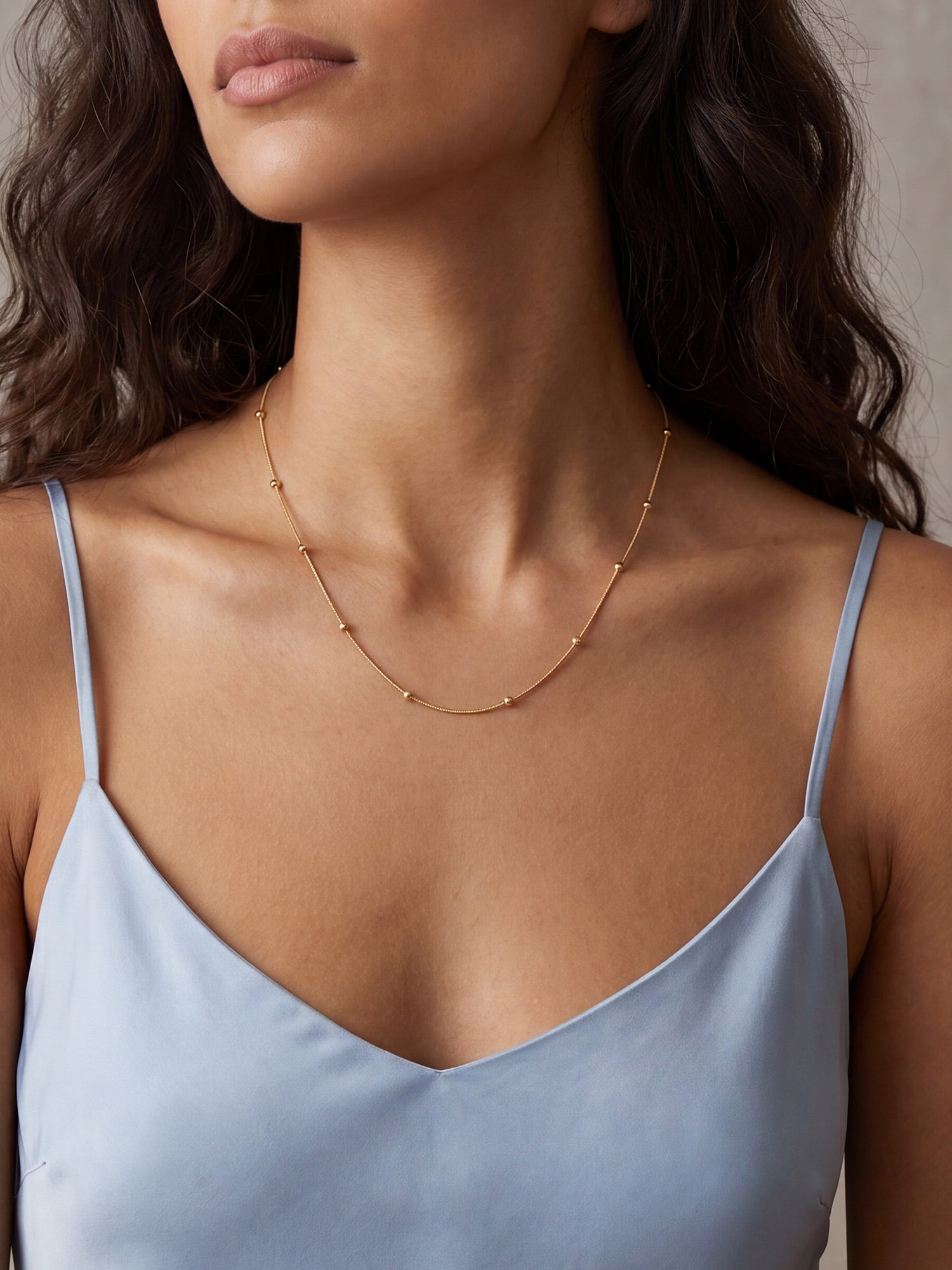 V-Shape Chain Necklace in Gold