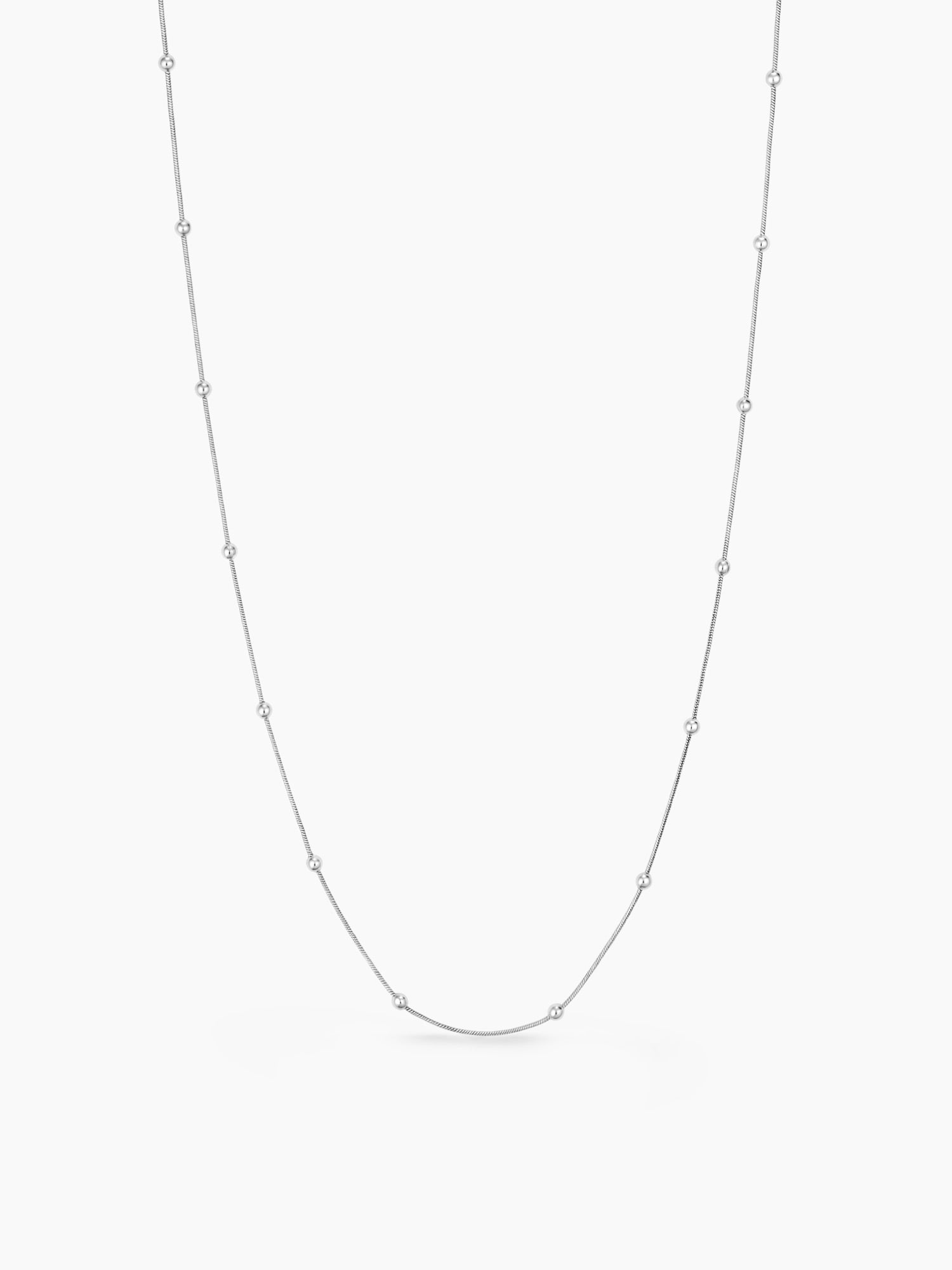 V-Shape Chain Necklace in Silver