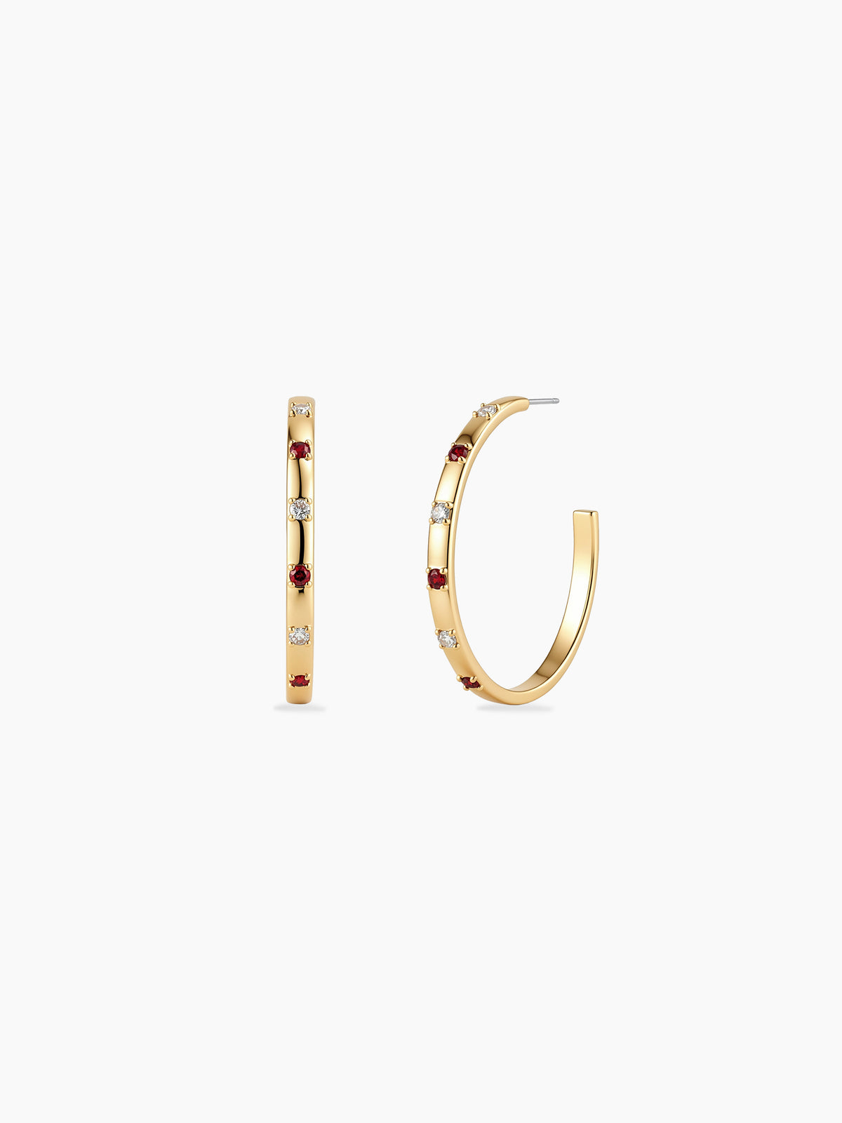 Station CZ Hoops in Gold